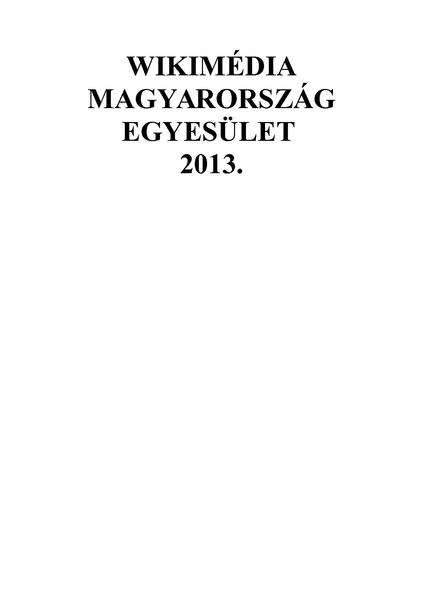 Fájl:2013 éves beszámoló.pdf